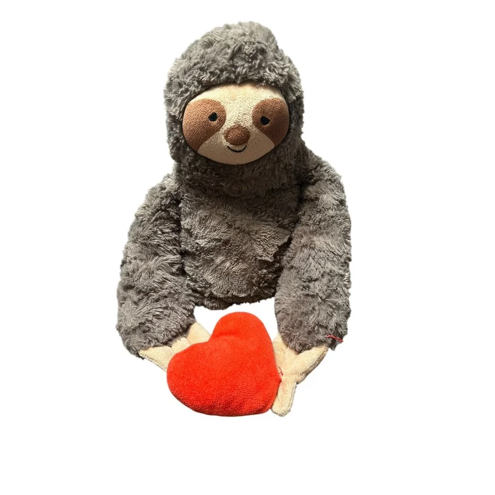 Giggle Scape Sloth With Heart Plush 16